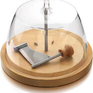 溥畔芝士刨花器圓盤(pán)芝士切片器奶酪芝士旋轉刨花器手動(dòng)巧克力碎刮屑器 帶蓋套裝