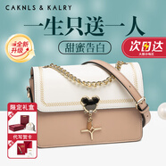 CAKNLS&KALRY輕奢包包女款2025年單肩包斜挎女包520情人節(jié)生日禮物送女友老婆 粉色 禮盒裝