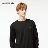LACOSTE法國鱷魚(yú)男裝經(jīng)典款透氣舒適圓領(lǐng)長(cháng)袖T恤男|TH6712 031/黑色 M 04