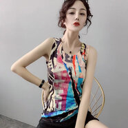 BLLDR潮牌歐洲站洋氣吊帶無袖小背心女夏季新款修身顯瘦內(nèi)搭打底上衣 3039# 3XL