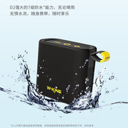 維爾晶（W-King）D2無(wú)線(xiàn)藍牙音箱迷你低音炮戶(hù)外防水便攜式 D2  黑色