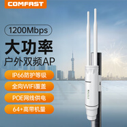 COMFAST 1200M雙頻千兆無(wú)線室外AP大功率高速戶外全向WIFI覆蓋型AP 防雷防曬雨P(guān)OE供電 高帶機(jī)量 CF-EW74