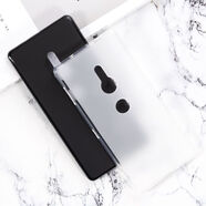 索尼Sony Xperia XZ2手機(jī)殼Tpu透明硅膠磨砂軟殼防摔保護(hù)殼鋼化膜 索尼Sony Xperia XZ2 磨砂軟殼-黑色送鋼化膜