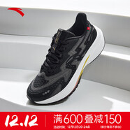 安踏（ANTA）火箭5代氮科技跑步鞋女跑鞋冬季防潑水減震運(yùn)動(dòng)鞋 基礎(chǔ)黑/城堡灰-4 35.5