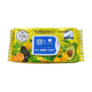 BCL 日本BCL saborino早安晚安面膜補水保濕60秒懶人免洗限定 早安32枚 牛油果