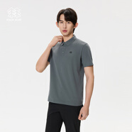 KOLON SPORT/可隆SECO POLO衫 男子戶(hù)外運動(dòng)抗菌UPF50+防曬吸濕速干短袖T恤 LHPT5MTT29-DG 深灰色 M 170/92A