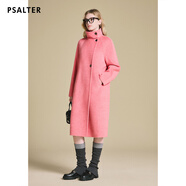 詩(shī)篇（PSALTER）爆款加色-專選羊毛駱駝絨立領(lǐng)減齡雙面呢毛呢大衣2024冬新款 玫瑰粉 42