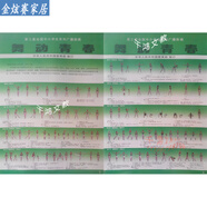 第九套廣播體操貼畫掛圖第三3套九9套廣播體操掛圖圖解七彩陽光希 舞動(dòng)青春