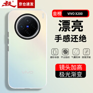 暴走適用vivox200手機殼 vivox200保護套 硅膠軟邊簡約半透明全包防摔鐳射漸變高級感磨砂硬殼