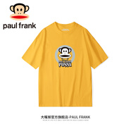 大嘴猴（paul frank）斷碼清倉/100%純棉短袖t恤男夏季寬松圓領(lǐng)潮牌體恤男士衣服男裝 G16-201D黃色【官方正品】 S