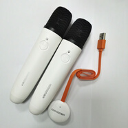 酷開創(chuàng)維酷開智能電視無線麥克風(fēng)家庭k歌usb話筒語音點(diǎn)歌筆記本會(huì)議教育大屏電腦k歌家用ktv神器酷k-td 白色電池款雙麥版