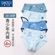 新仕高（SUNCISCO）青少年內褲初中生12-16歲發(fā)育期男孩兒童大童男童三角褲0082 180