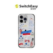 SwitchEasy魚骨牌適用蘋果iPhone16ProMax防摔保護殼合集簡約透明花色男女可用全包手機殼復古清新磁吸保護套 Style|倫敦磁吸