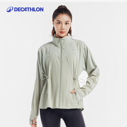 迪卡儂（DECATHLON）運動外套女新春秋立領衛(wèi)衣跑步健身速干上衣休閑夾克FICW 牛油果綠 M -L/42
