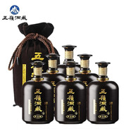 五嶺古井鎮(zhèn)五嶺洞藏固態(tài)法純糧濃香型高度白酒 52度 1500mL 6瓶 黑金剛整箱