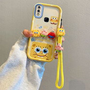 佩諾vivo Y85手機(jī)殼y85a保護(hù)套Z1i磨砂硅膠鏡頭vivoZ3X全包防摔簡約立體公仔卡通創(chuàng)意男女款軟外殼 【TY白JGS立體公仔】-海綿寶寶+手繩 Y85/Y85A/vivoZ3X/z1i/Z