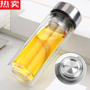 COUNT QIABEI德國進口品質(zhì)鋼化玻璃杯防摔打不碎的大號套裝防爆男女隨手保溫出 原本銀【福利款-優(yōu)惠促銷】350