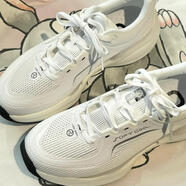 李寧跑步鞋男款2024夏季新款SOFT COOL休閑軟底百搭透氣運動(dòng)鞋潮酷 標準白 AGLU025-2 40