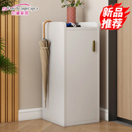 時(shí)黛家居鞋柜家用門口簡約高級(jí)感收納鞋柜小戶型玄關(guān)入戶穿鞋柜暖白色