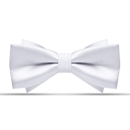 獵尚英倫蝴蝶結領結男 正裝結婚禮新郎領結男士韓版酒紅領結 優(yōu)雅白色光面領結