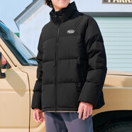 斯凱奇羽絨服男女同款秋冬保暖梭織三防立領(lǐng)短款戶(hù)外羽絨外套L423U101 碳黑-0018 M