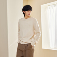 森馬（Semir）森馬針織衫男春時(shí)尚簡(jiǎn)約毛衫韓系簡(jiǎn)約休閑打底毛衣 E款-米白10331 L