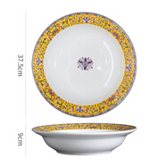 山頭林村酸菜魚(yú)盆水煮魚(yú)碗太二專(zhuān)用款香辣蝦餐廳酒店小龍蝦大碗大號陶瓷盆 吉祥如意 酸菜魚(yú)盆3.2L 15寸