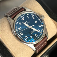 【二手99新】萬(wàn)國（IWC）飛行員系列自動(dòng)機械表男士運動(dòng)休閑二手奢侈品腕表 小王子特別版 【全套】40mm 皮帶藍盤(pán) IW327010