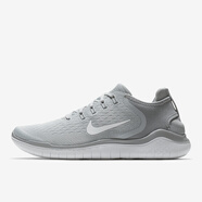 耐克（NIKE）赤足男鞋 Free Run 2018 超輕緩沖支撐靈活網(wǎng)面公路跑鞋 灰色 942836-003 標準40/US7