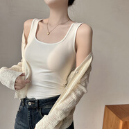 俞兆林吊帶背心女士西裝內(nèi)搭打底方領(lǐng)遮副乳內(nèi)搭外穿無(wú)袖上衣春夏黑色