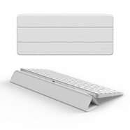 多思諾適用Apple/蘋果妙控鍵盤 (USB-C)保護(hù)套magic keyboard 2/3代皮套iMac鍵盤收納包可調(diào)節(jié)支架保護(hù)殼 白色 Mac鍵盤防污皮套 Apple/蘋果妙控鍵盤2/3代
