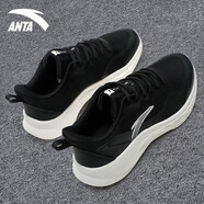 安踏（ANTA）輕質(zhì)軟底跑步鞋女鞋2024新款網(wǎng)面透氣舒適休閑運動(dòng)鞋 -1黑 36