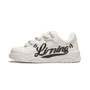 李寧征程2.0男子板鞋嘭嘭鞋小白鞋新款厚底休閑鞋AGCU09 云霧白AGCU091-6 41.5