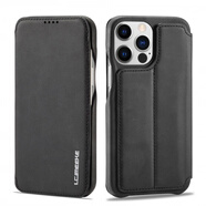 適用iphoneXSMAX支架手機殼蘋(píng)果12手機插卡iphone13全包磁吸 皮套 4黑色 iPhone13mini