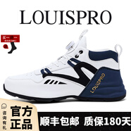 LOUISPRO男鞋輕奢科技旋轉(zhuǎn)紐扣休閑鞋子男時尚潮流運(yùn)動鞋軟底增高籃球鞋男 白蘭 42 標(biāo)準(zhǔn)運(yùn)動鞋碼