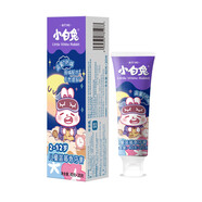 小白兔兒童牙膏2-6-12歲乳牙換牙期防蛀防齲齒草莓藍(lán)藥蜜桃檸檬 藍(lán)莓（含氟）2支