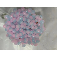 若冠菩提珠子散珠100顆8mm仿玉珠漸變雙色串珠手工diy項(xiàng)鏈?zhǔn)执滹椘?嫩粉藍(lán)8mm(100顆)/包+彈力線