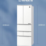 夏普SHARP夏普455升原裝進(jìn)口冰箱殺菌超薄嵌入式電冰箱 SJ-MF46K-DS SJ-MF46K-W