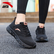 安踏（ANTA）女鞋跑步鞋2025新款秋季網(wǎng)面透氣鞋子休閑鞋旗艦運(yùn)動(dòng)鞋旅游鞋 黑/玫瑰金-5530-網(wǎng)面 39
