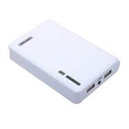18650移動電源盒套料六節(jié)四節(jié)錢包充電寶diy套件18650充電寶外殼 四節(jié)白色