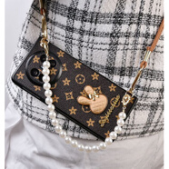 親奢潮吾華為matex5手機殼x6折疊屏MateX6典藏版高檔復古素皮保護套斜挎 高檔兔子素皮殼+珍珠手鏈+斜挎 華為 Mate X5/X5典藏版通用