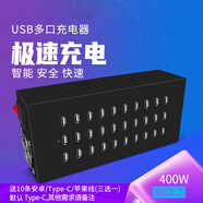 安護衛（ANHUWEI） 安護衛大功率大電流平板手機智能快充多口多孔u(yù)sb充電器工作站 30口400W(二dai）