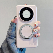 巴蒂尼 磁吸旋轉支架適用華為mate80pro手機殼mt70液態(tài)硅膠新款mate60pro膚感磨砂50pro簡(jiǎn)約純色40保護套 【莫拉蒂粉】一體360°旋轉支架*進(jìn)口液態(tài)硅膠 華為 Mate 60 P