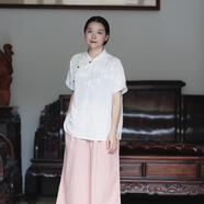 如素慢衣復(fù)古百搭人絲上衣36137 杏色 M 120斤