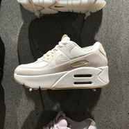 耐克（NIKE）跑步鞋女鞋AIR MAX 90 LV8雙層氣墊增高厚底減震休閑低幫運動(dòng)鞋 FD4328-100煙灰/山峰白 38.5