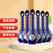 紅星二鍋頭 藍(lán)花瓷珍品 清香型純糧白酒 禮盒 52度 500mL 6瓶 藍(lán)花二十 整箱裝