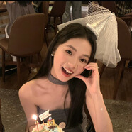 貞嘻生日帽女孩頭飾帽子生日拍照道具成人兒童生日?qǐng)鼍安贾?銀色珍珠網(wǎng)紗生日帽