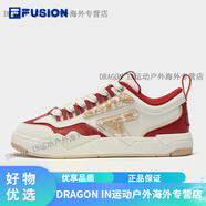 FILAFUSION潮牌NOLLIE板鞋 2025新年款CNY 紅色休閑鞋男女 泡沫白/勁椒紅-WC【女款】 35.5