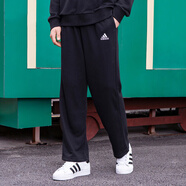 阿迪達(dá)斯 （adidas）褲子男褲2025秋冬季針織加絨長(zhǎng)褲衛(wèi)褲跑步健身寬松休閑運(yùn)動(dòng)褲 IC9425/針織直筒/小標(biāo) XL