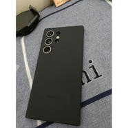 三星（SAMSUNG）適用原裝三星S23Ultra液態(tài)硅膠手機殼全包保護套薄型簡(jiǎn)約純色男 S23 Ultra 膚液態(tài)硅膠殼  黑色 三星GalaxyS23Ultra